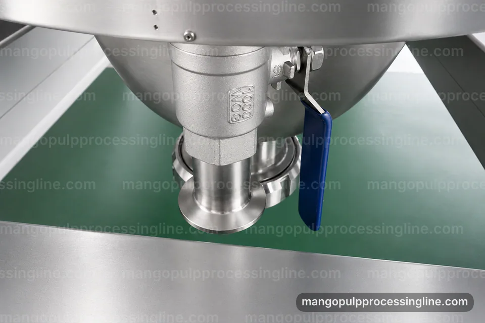 industrial mango pulp processing line, process scope and configuration: mango destoner pulper operating stage