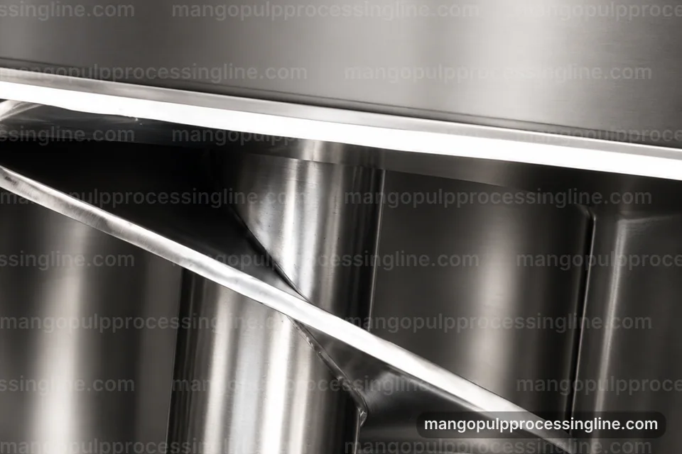 industrial mango pulp processing line, proposal requirements: pulping with fiber refinement section operating stage